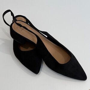 a new day Women's Black Pointed Flats